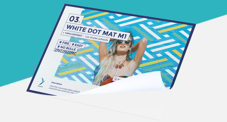 VinyloSprint White Dot Mat M1 - Image 2